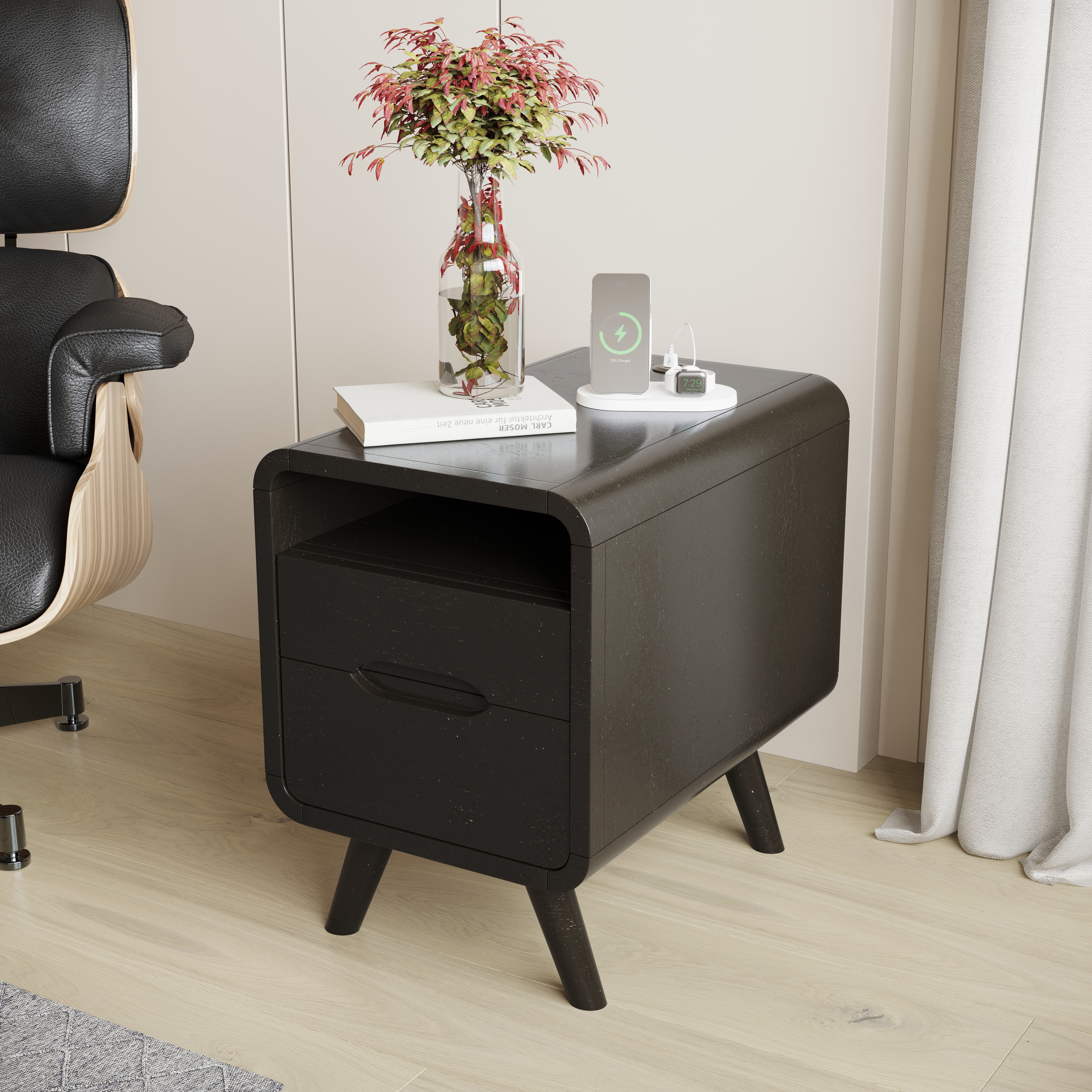 Jofran Marlowe Power Chairside Table