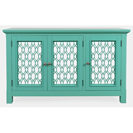 54" Mirrored Accent Cabinet