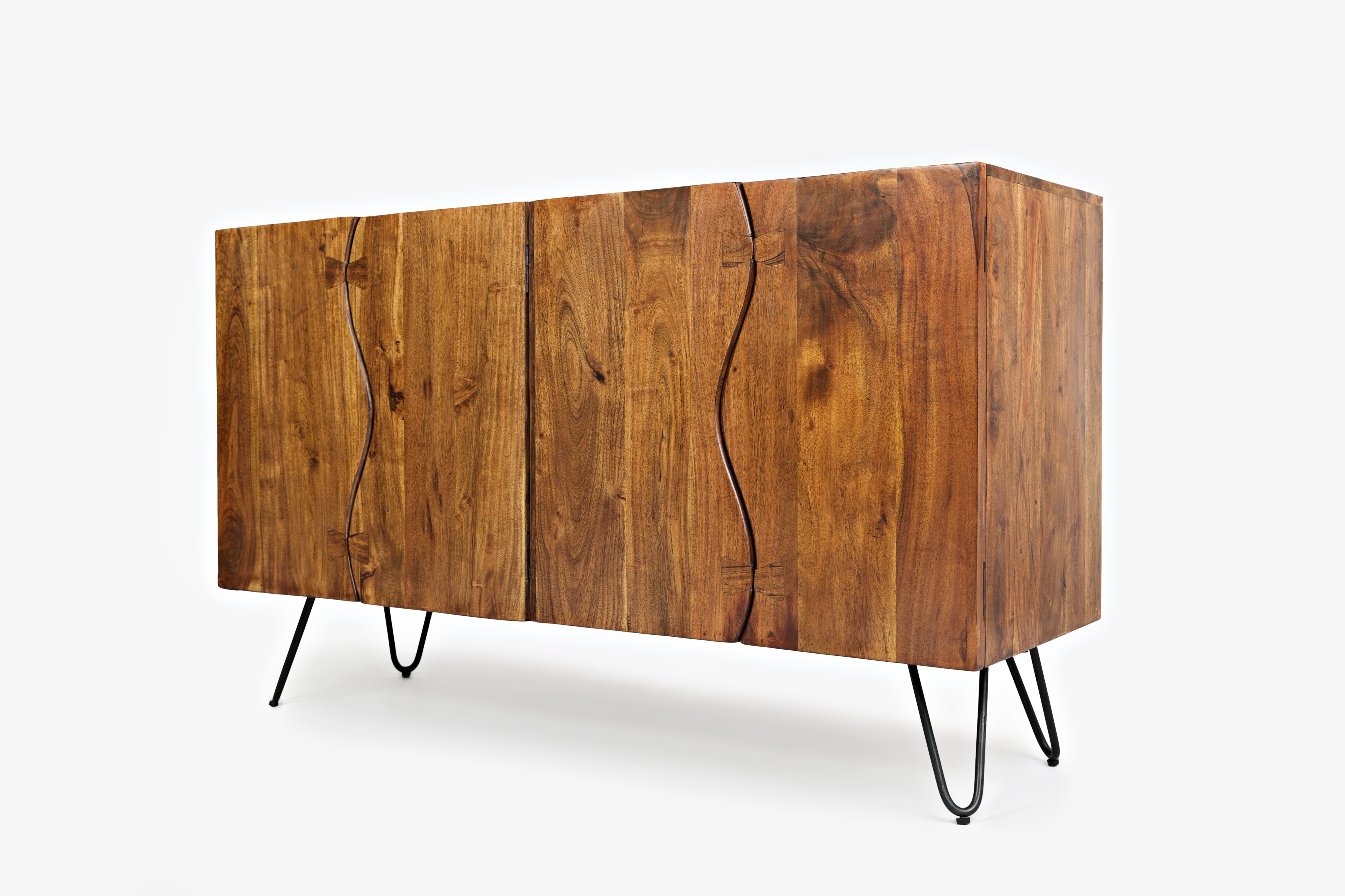 Sideboard with 4 Live Edge Doors