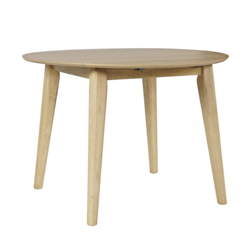 Contemporary Drop Leaf Dining Table with Tapered Legs
