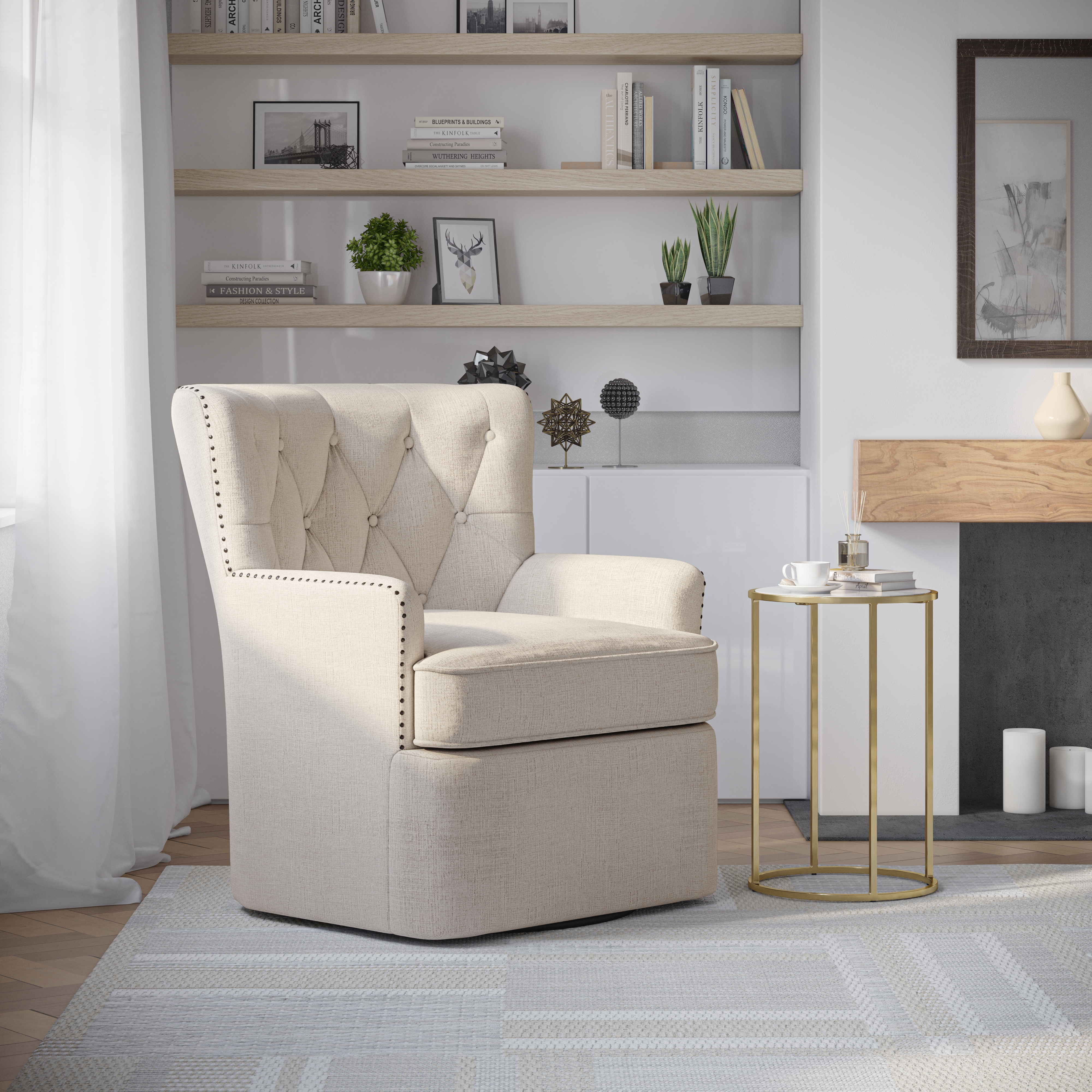 Belfort Essentials Bryson Swivel Accent Chair