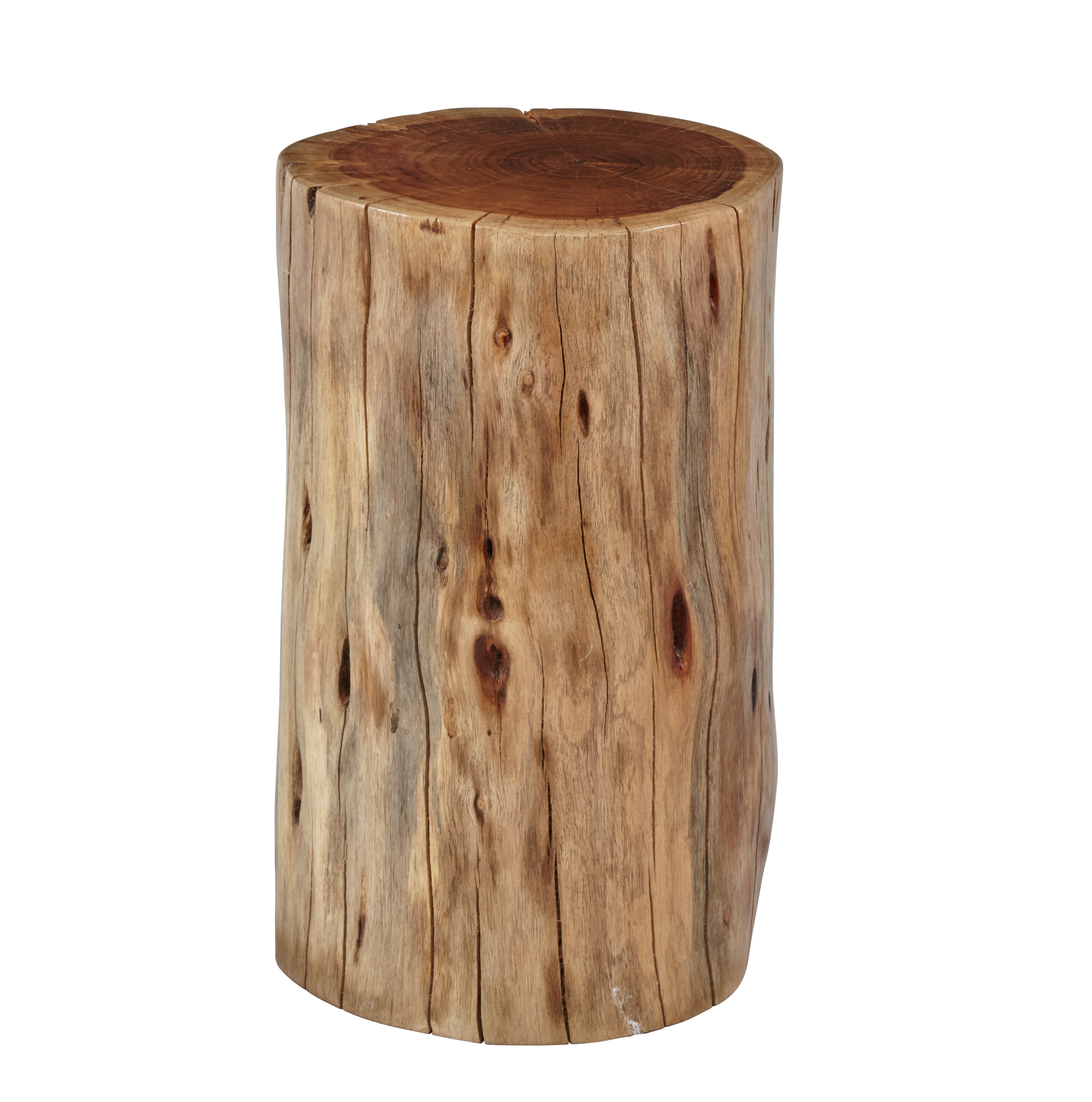 Hardwood Stump Accent Table