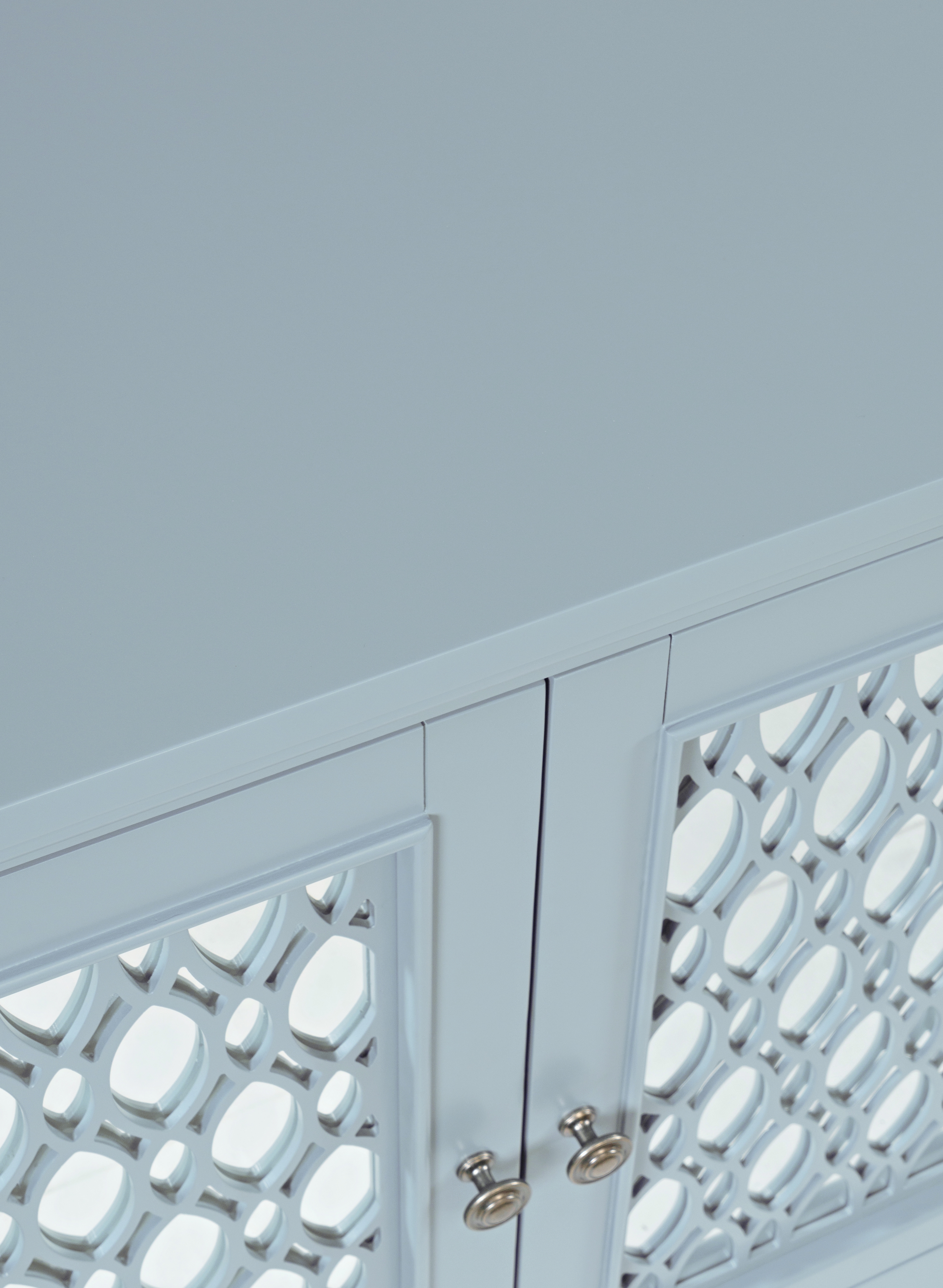 Jofran Isabella 86" Mirrored Accent Cabinet