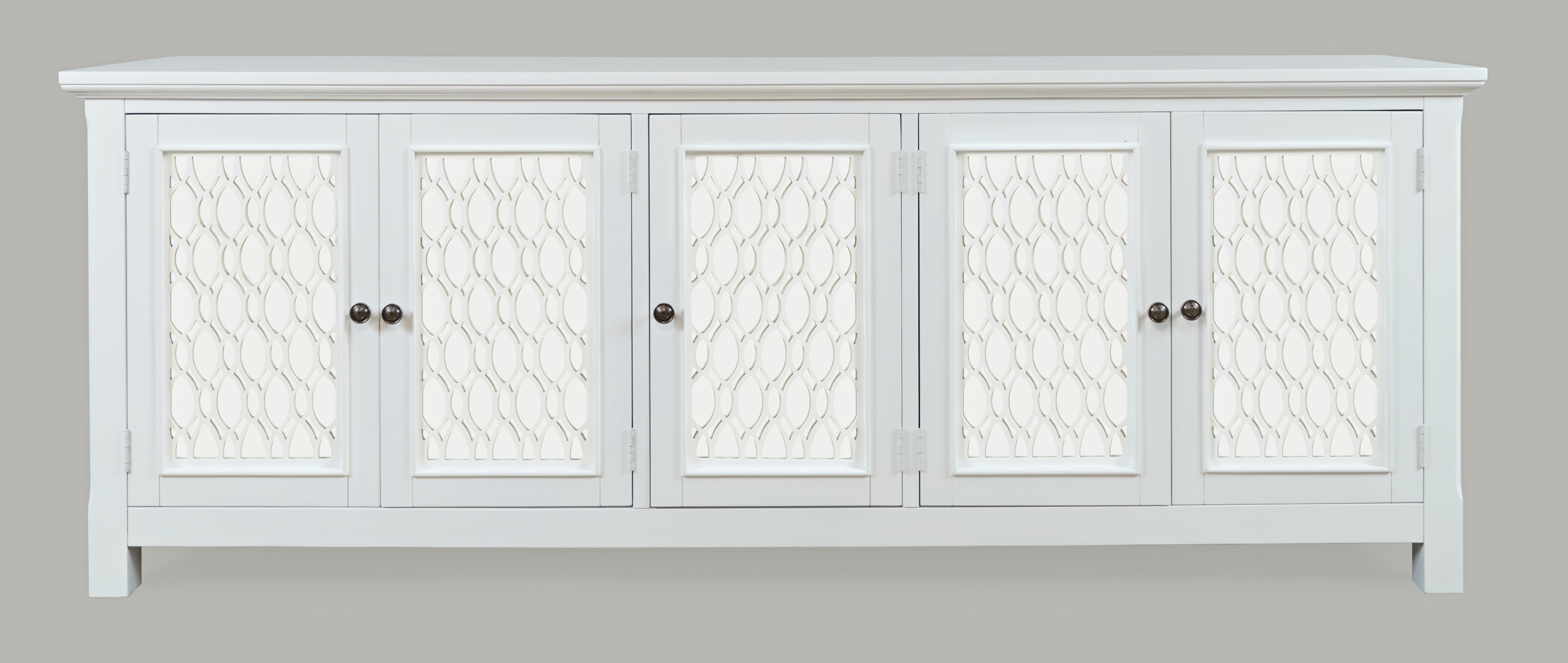 Jofran Isabella 86" Mirrored Accent Cabinet