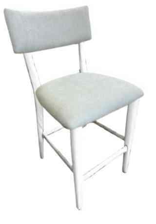 Contemporary Dining Stool with Upholstered Seat