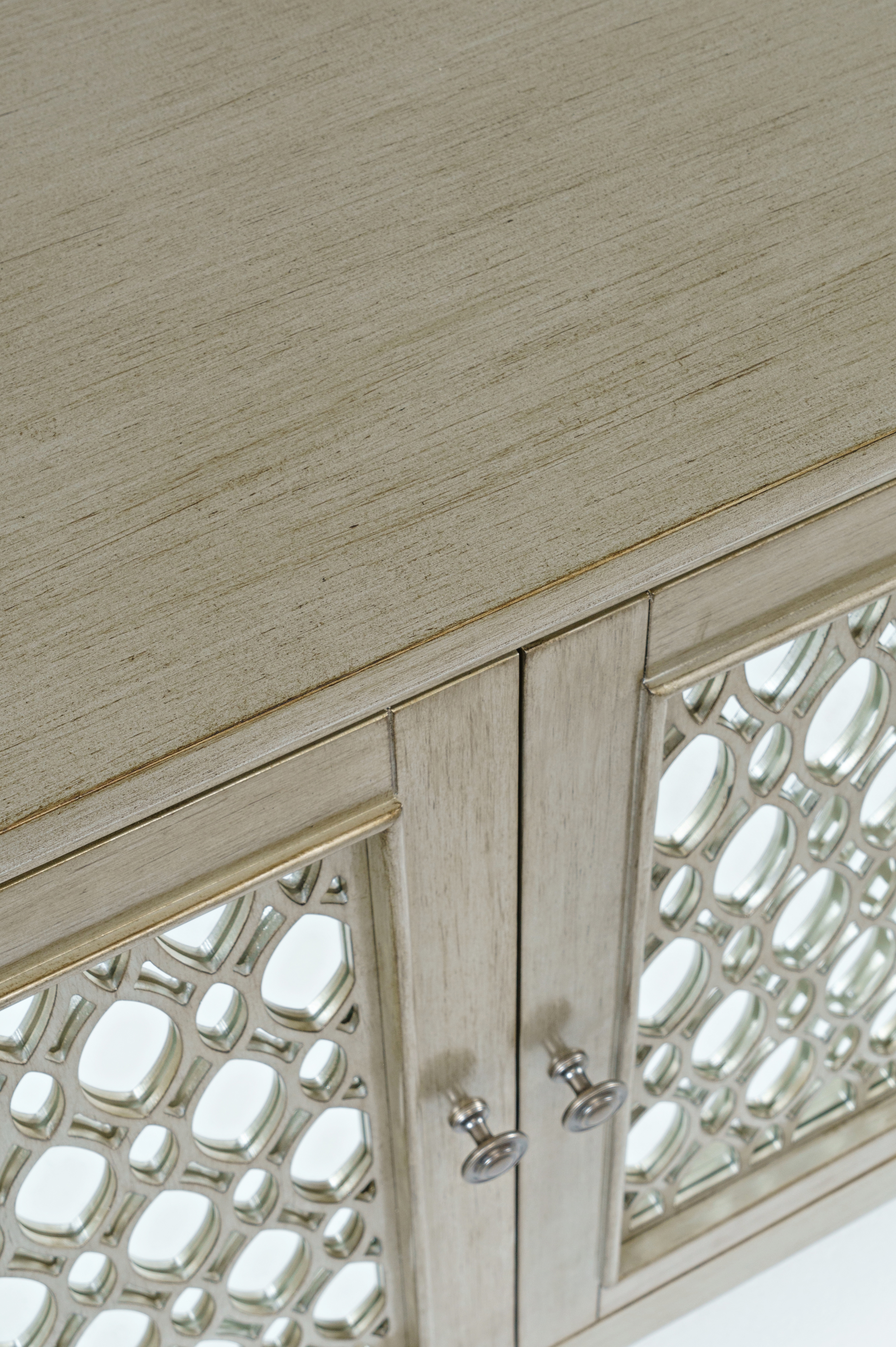 Jofran Isabella 69" Mirrored Accent Cabinet