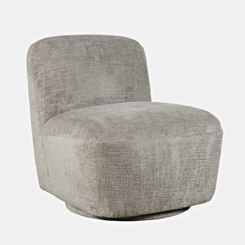 Josie Contemporary Swivel Accent Chair - Grey