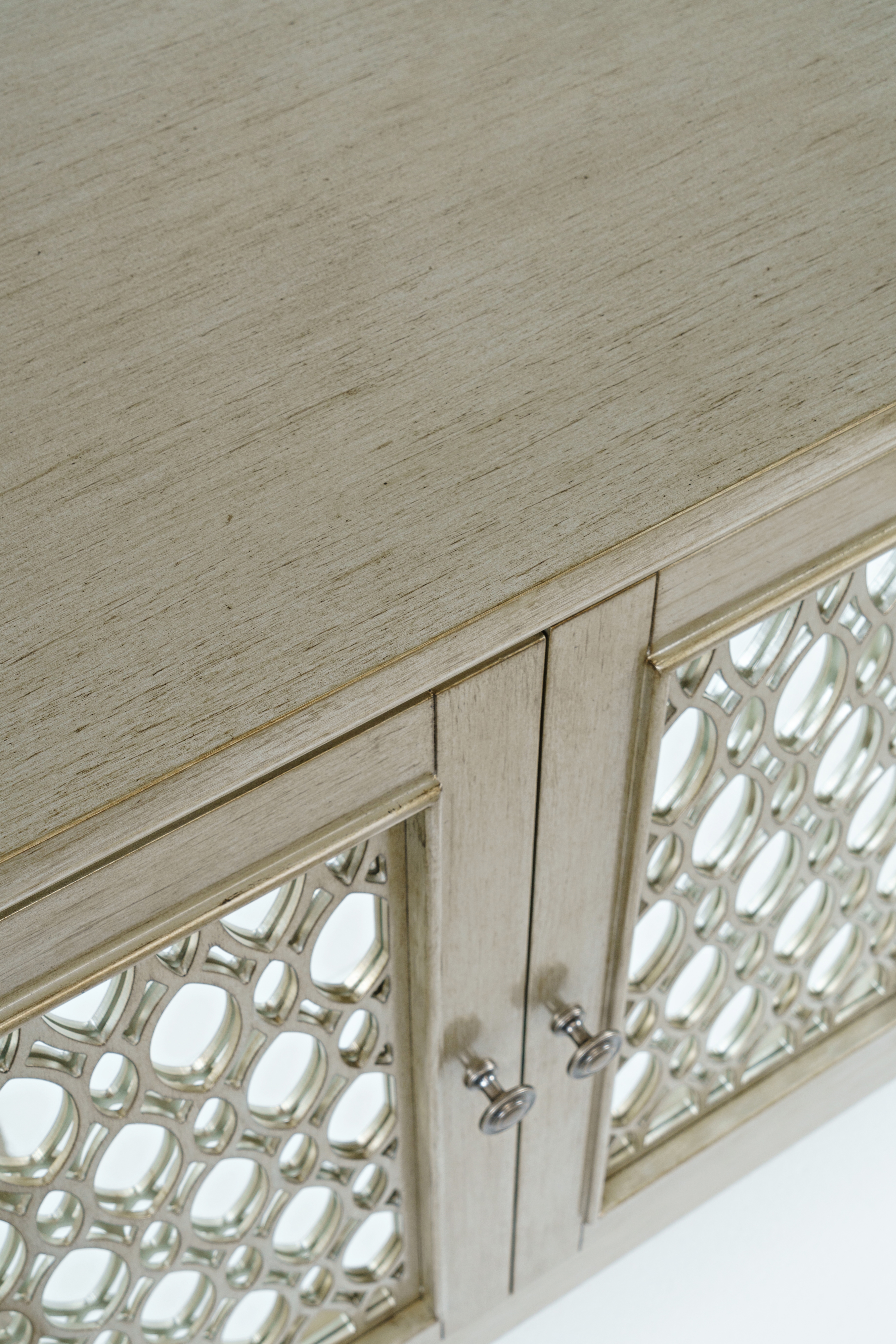 Jofran Isabella 54" Mirrored Accent Cabinet