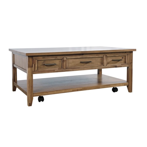 Transitional Coffee Table with Lift Top