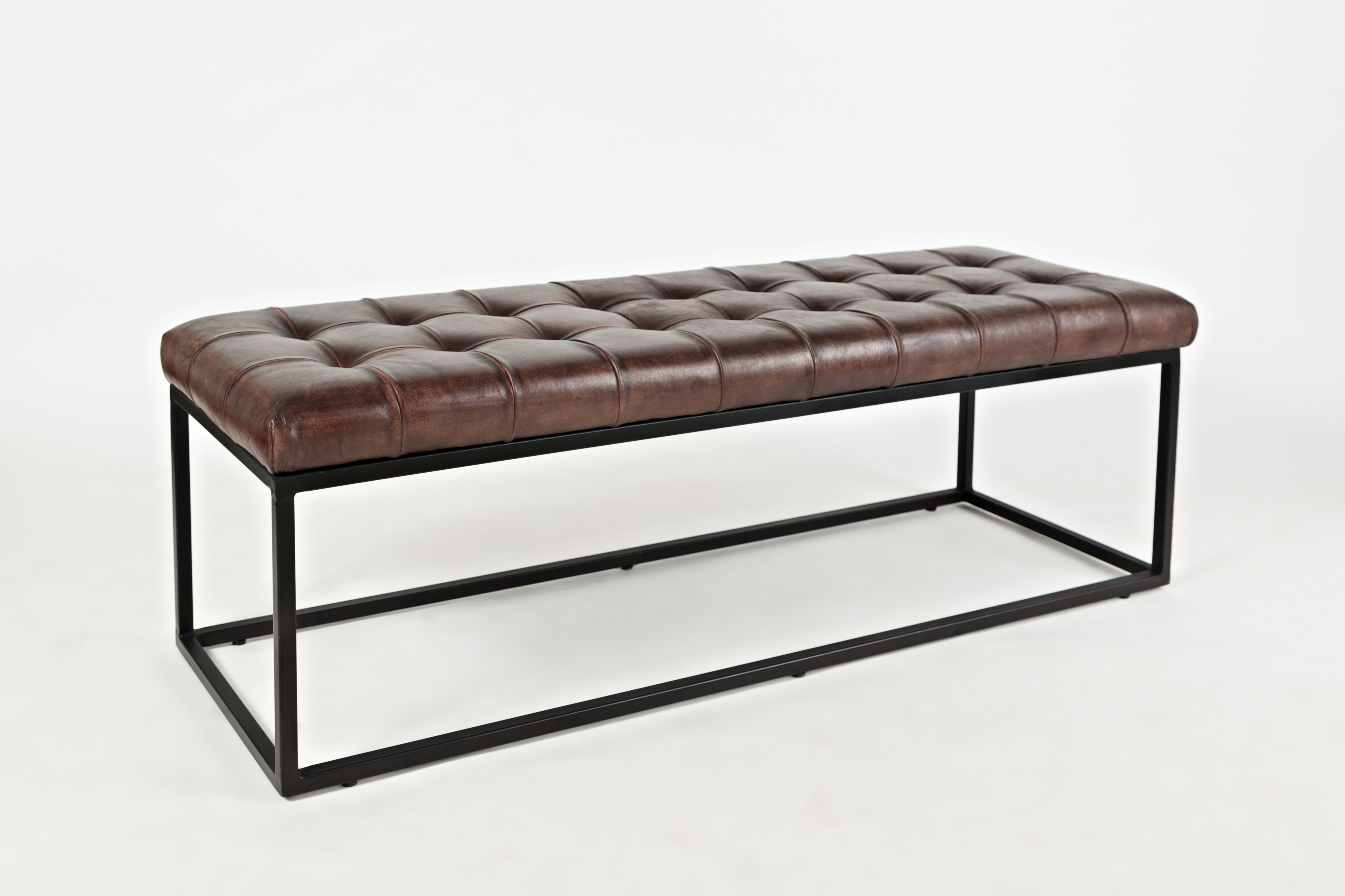 Leather Ottoman
