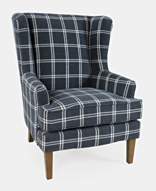 Transitional Accent Chair with Reversible Cushion