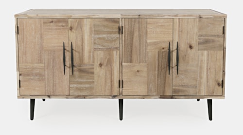 Mid-Century Modern Colhane 4-Door Accent Cabinet