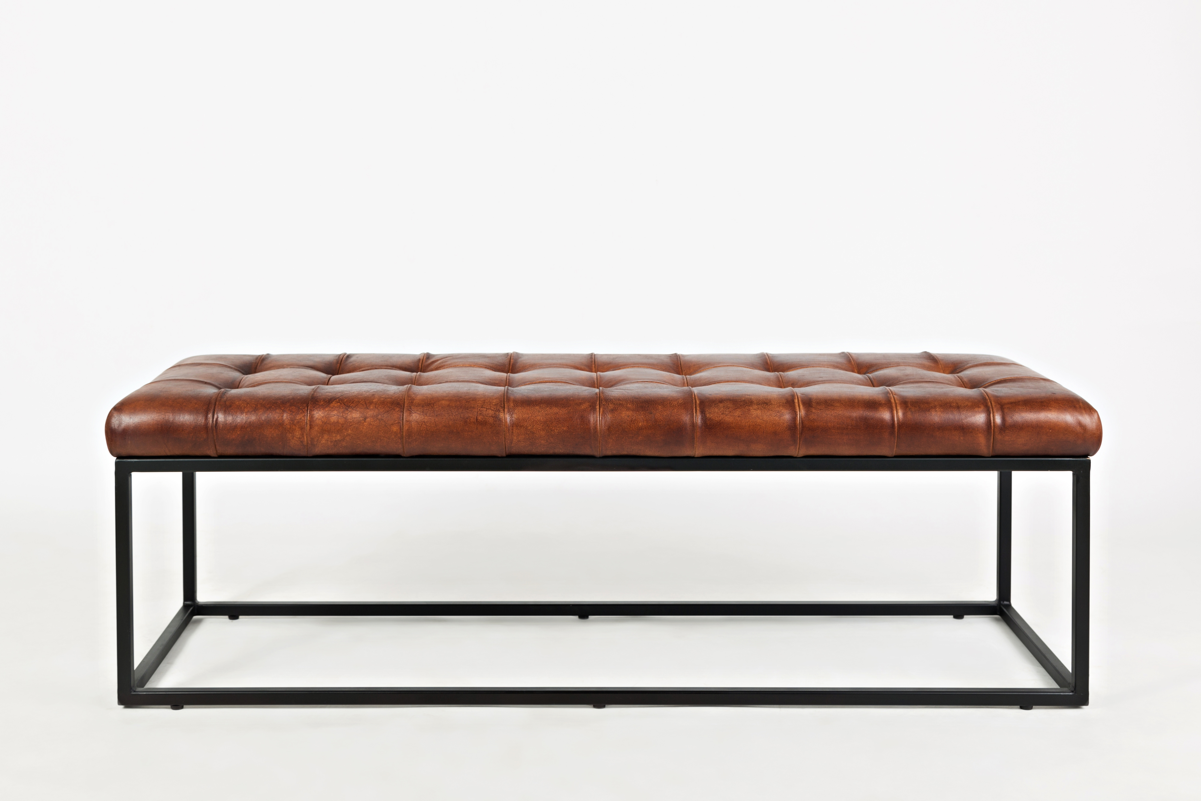Jofran Global Archive Leather Ottoman