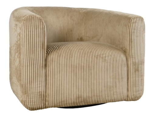 Contemporary Accent Chair with Swivel Base