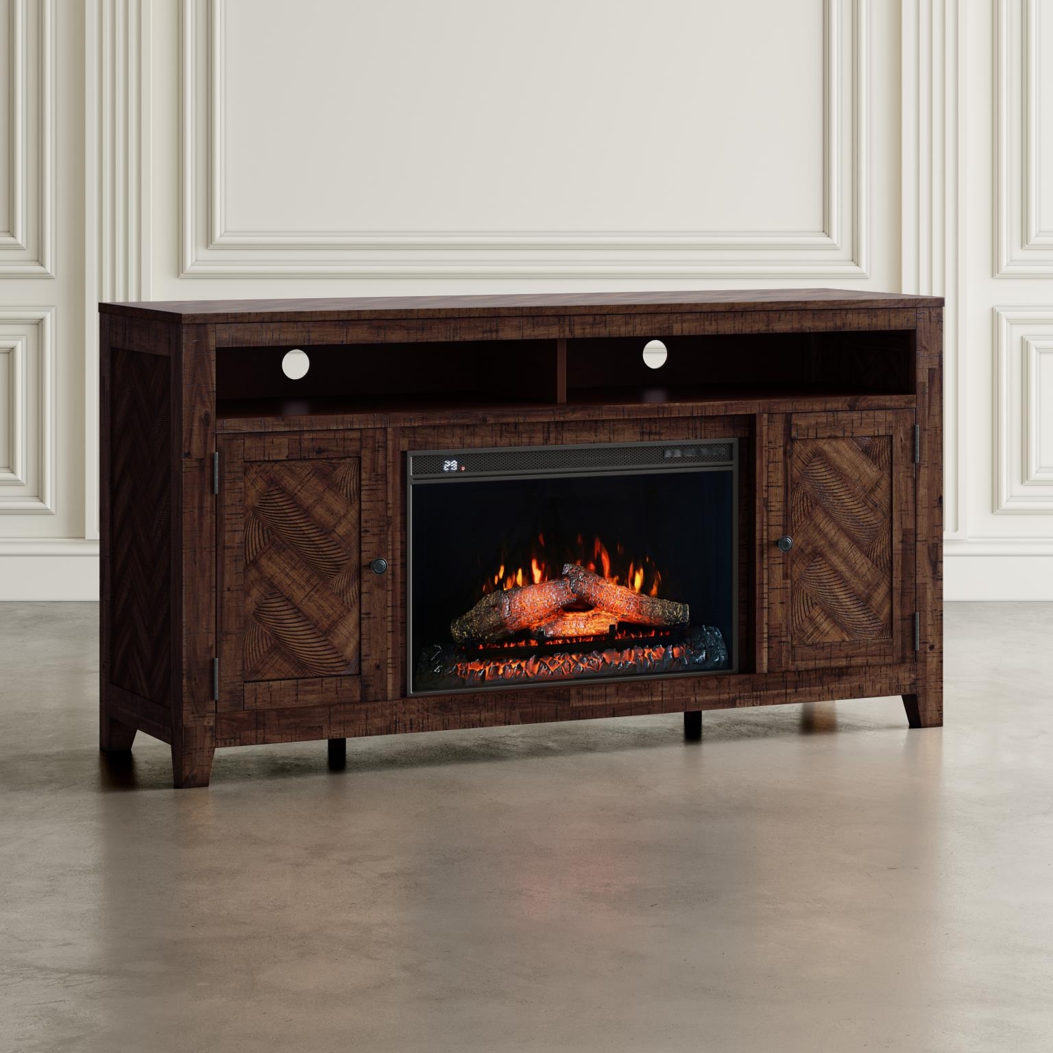 Jofran Fairview Fireplace with Logset