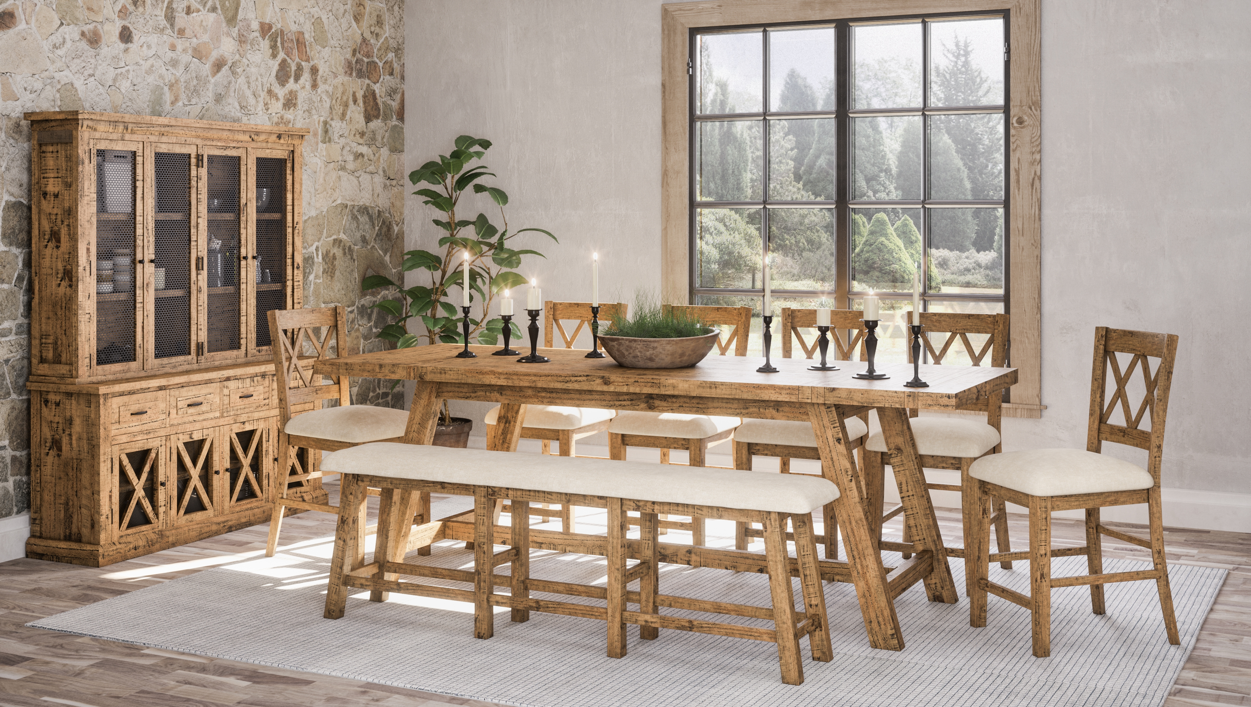 Jofran Telluride 4-Drawer Sideboard