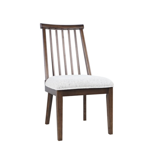 Transitional Dining Chair with Spindle Back