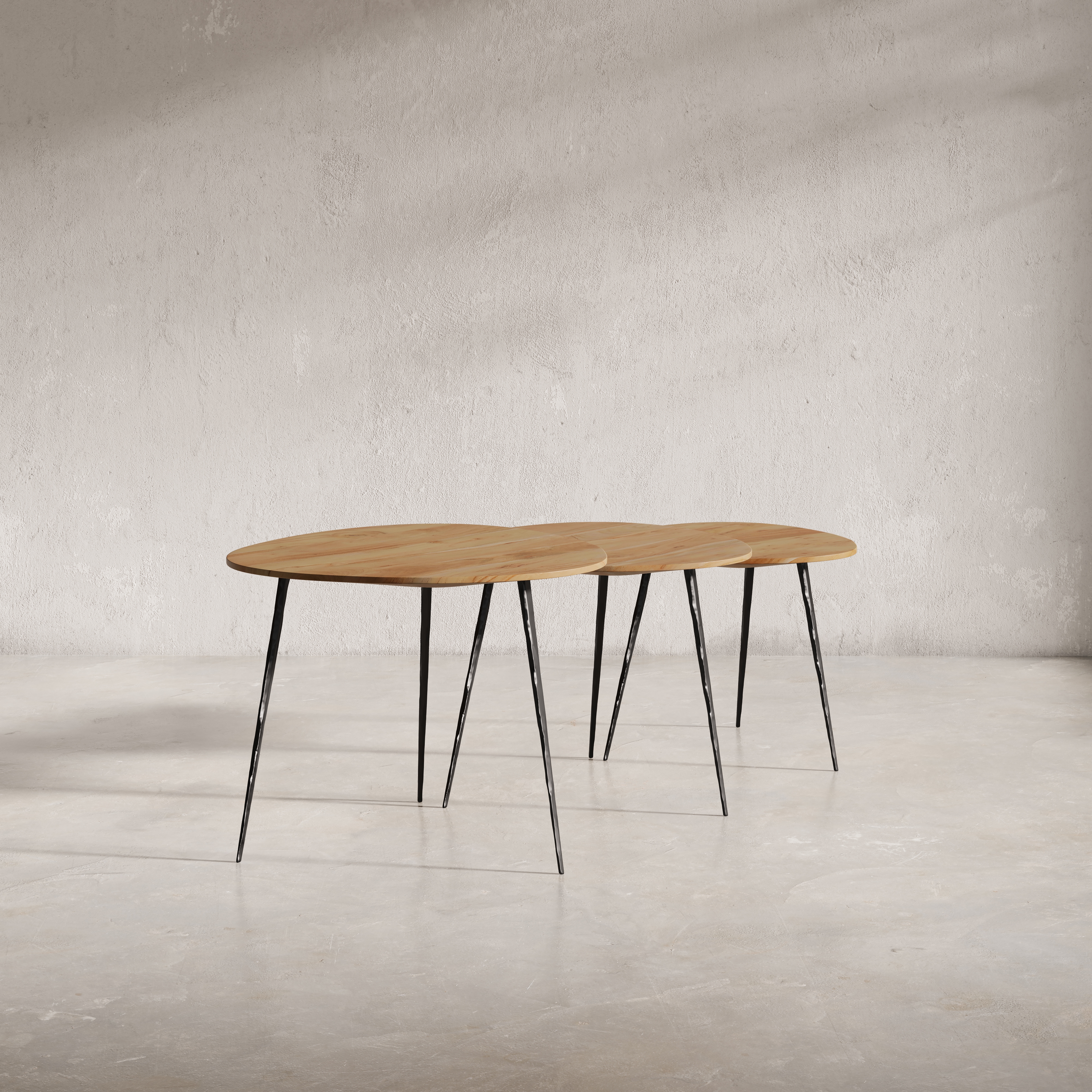 Jofran Reeves Nesting Table - Set of 3 - Natural