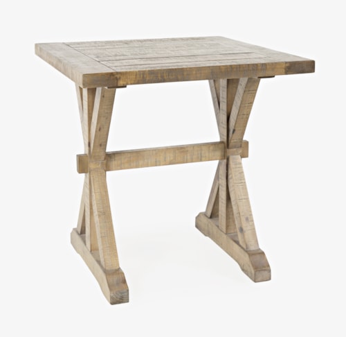 Farmhouse Trestle End Table