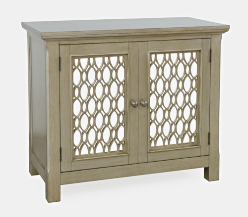 Glam Isabella 38" Mirrored Accent Cabinet