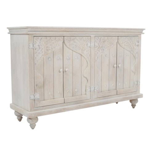 Global Accent Cabinet with 4-Doors