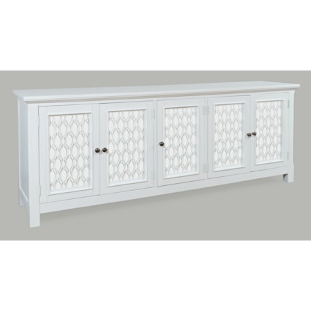 86" Mirrored Accent Cabinet