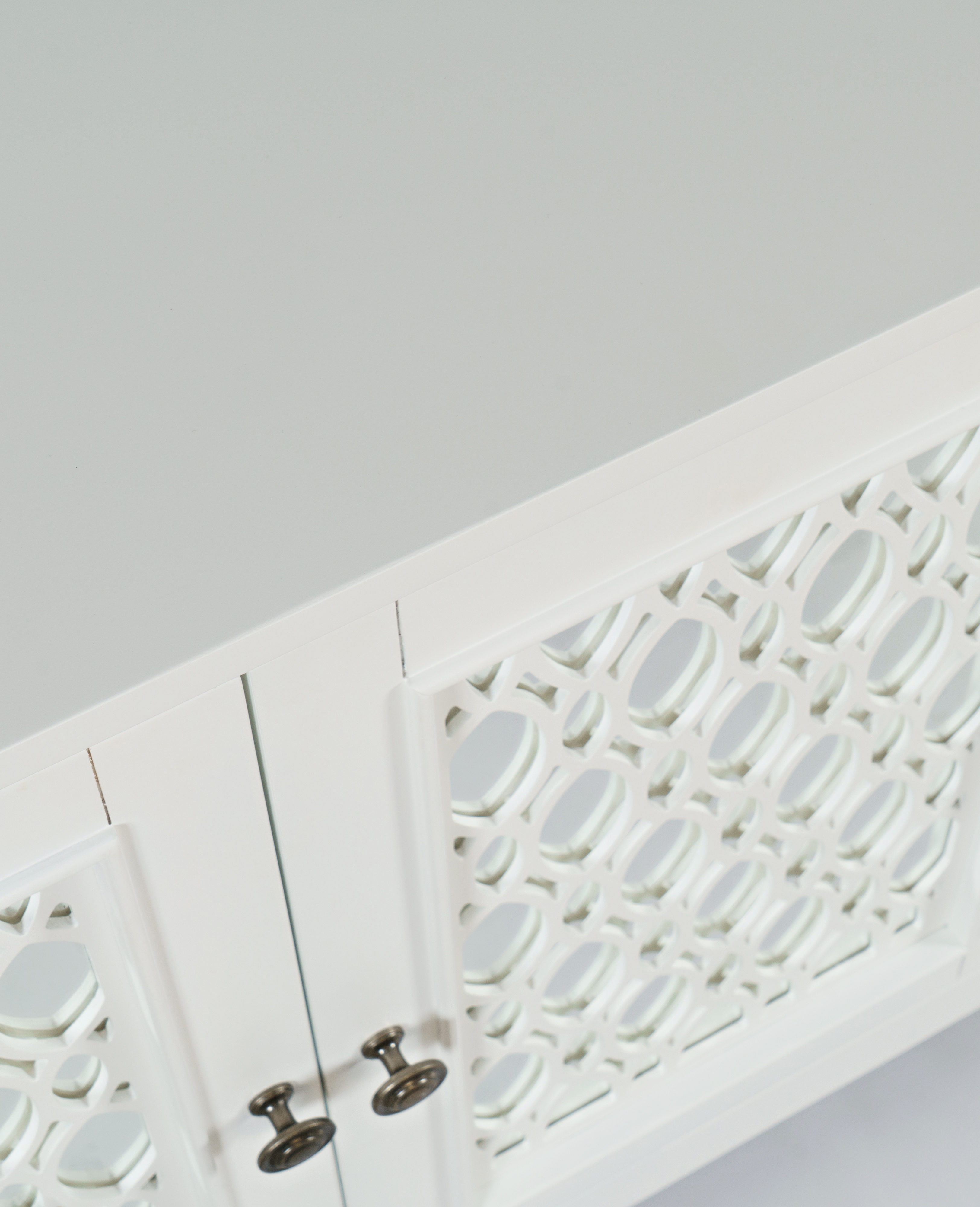 Jofran Isabella 69" Mirrored Accent Cabinet