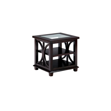 End Table w/ Glass Top
