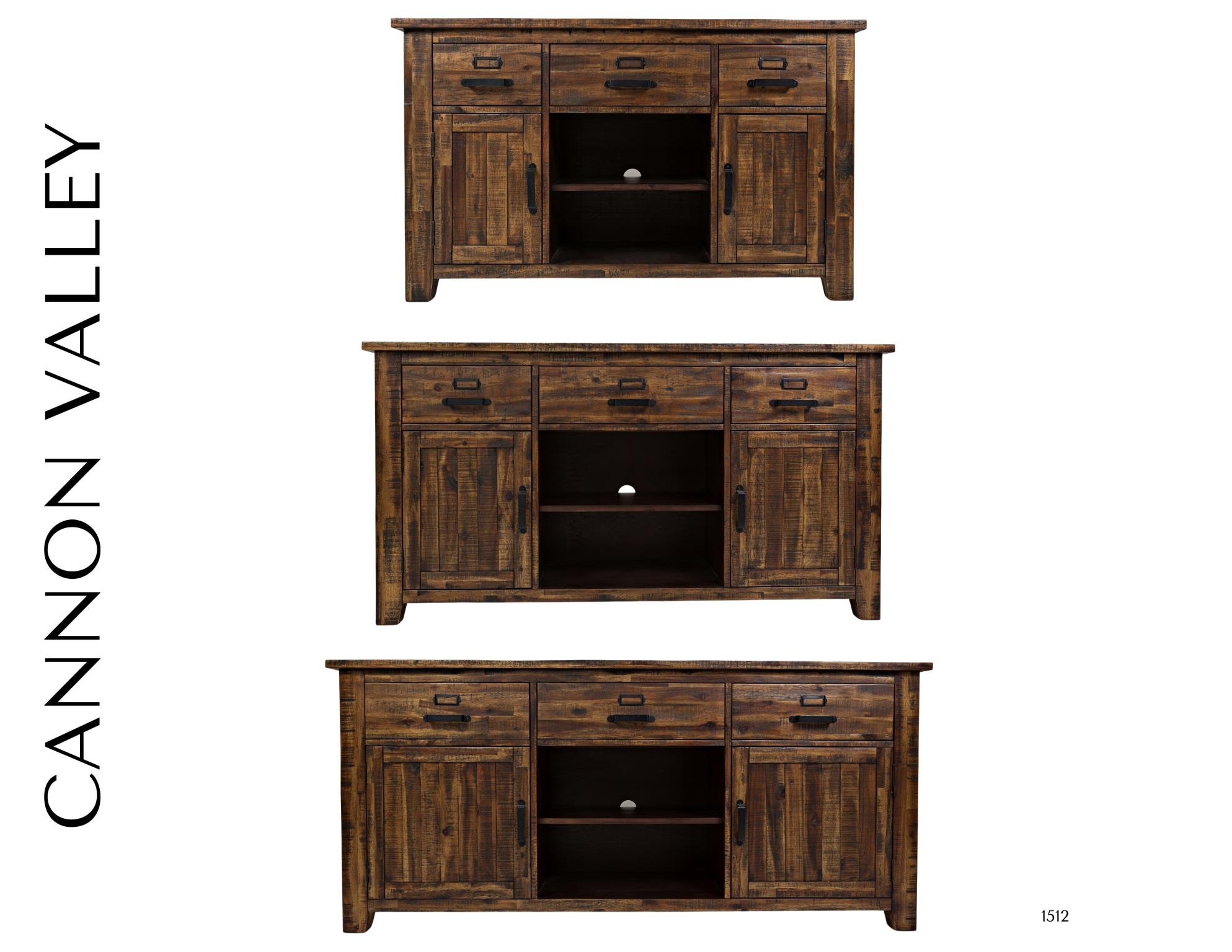 Jofran Cannon Valley Cannon Valley 60" Media Unit