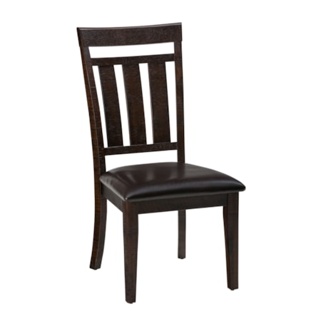 Upholstered Slat back Dining Chair