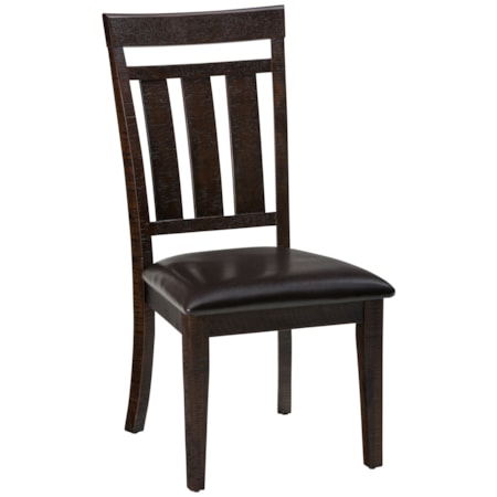 Upholstered Slat back Dining Chair
