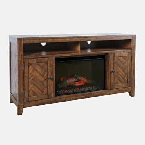 Fairview Media Console with Fireplace