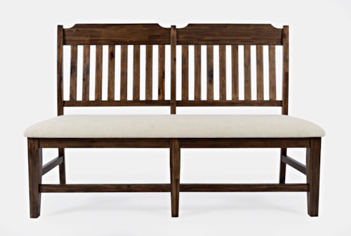 Bakersfield Transitional Upholstered Dining Bench