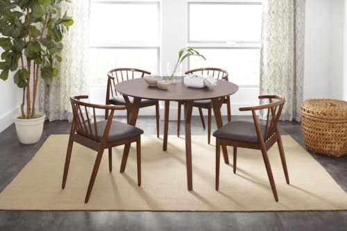 Round Dining Table and Chair Set