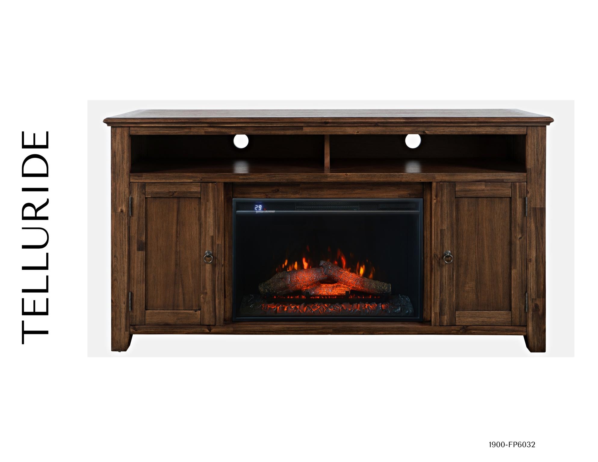 Jofran Bakersfield Bakerfield Fireplace with Logset
