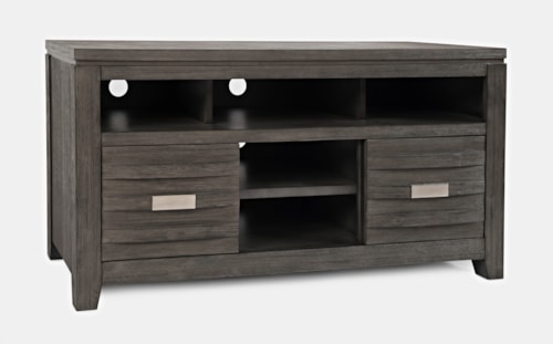 Contemporary 7-Shelf Console with Wire Management