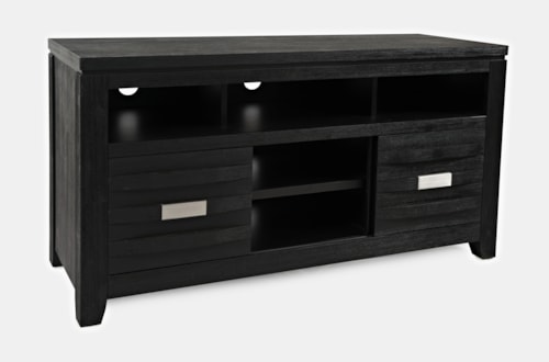 Contemporary 7-Shelf Console with Wire Management