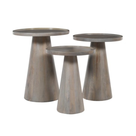Knox Nesting Tables - Set Of 3 - Latte