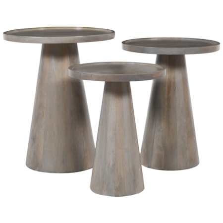 Knox Nesting Tables - Set Of 3 - Latte