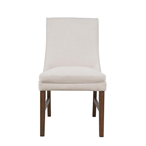 Transitional Dining Chair with Upholstered Seat