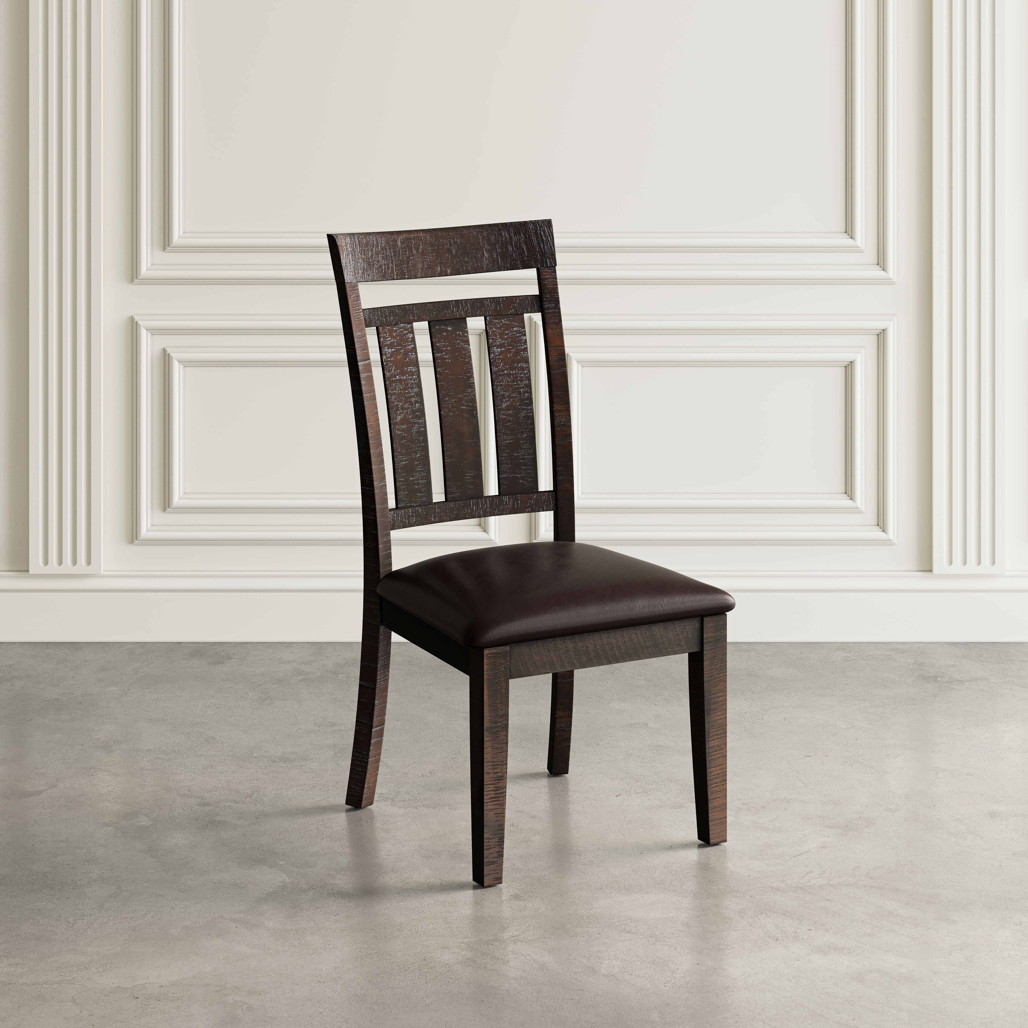 Upholstered Slat back Dining Chair