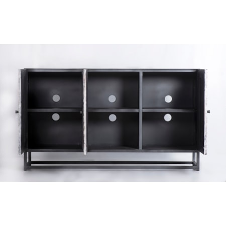 Reclaimed 3 Door Accent Cabinet