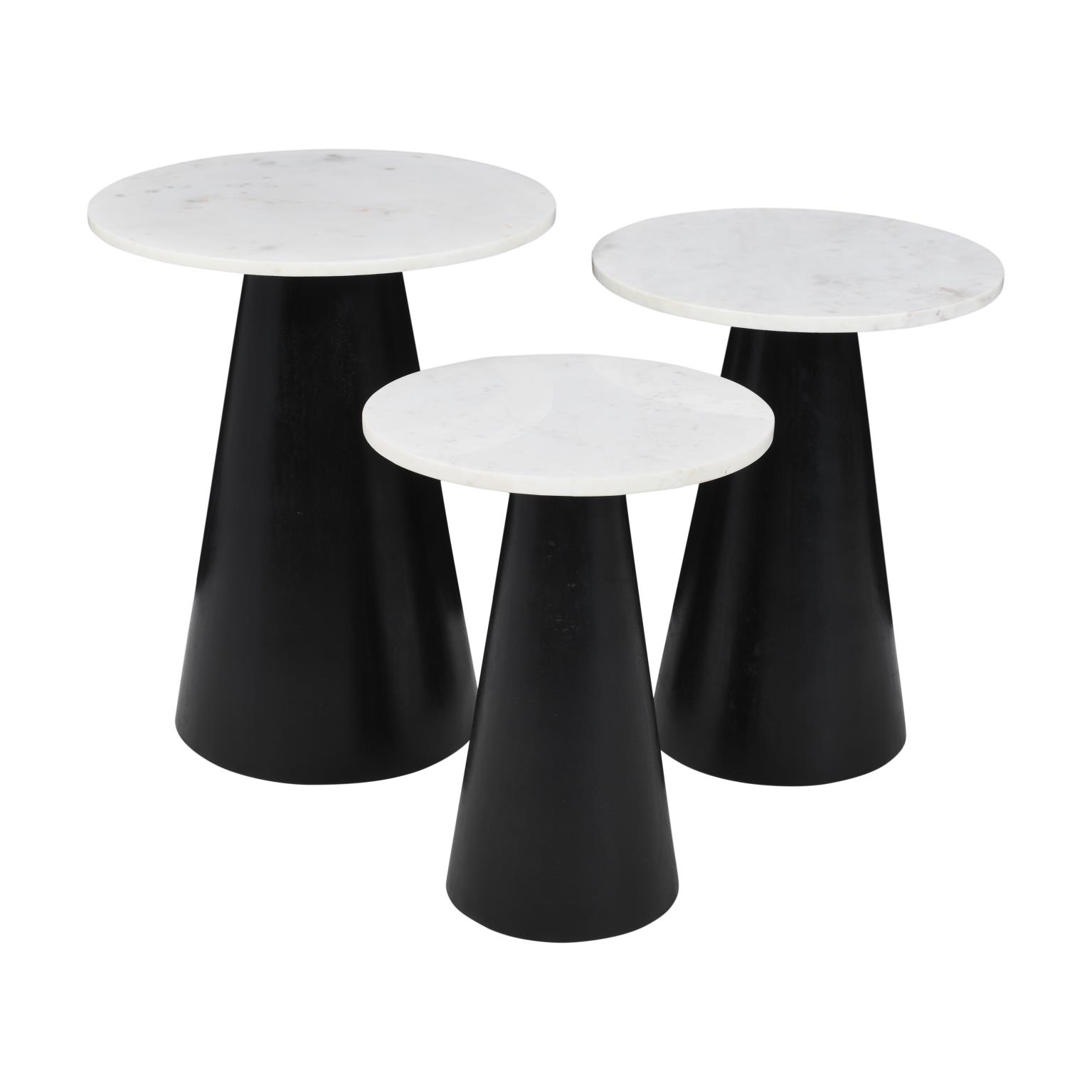 3-Piece Bunching End Table Set