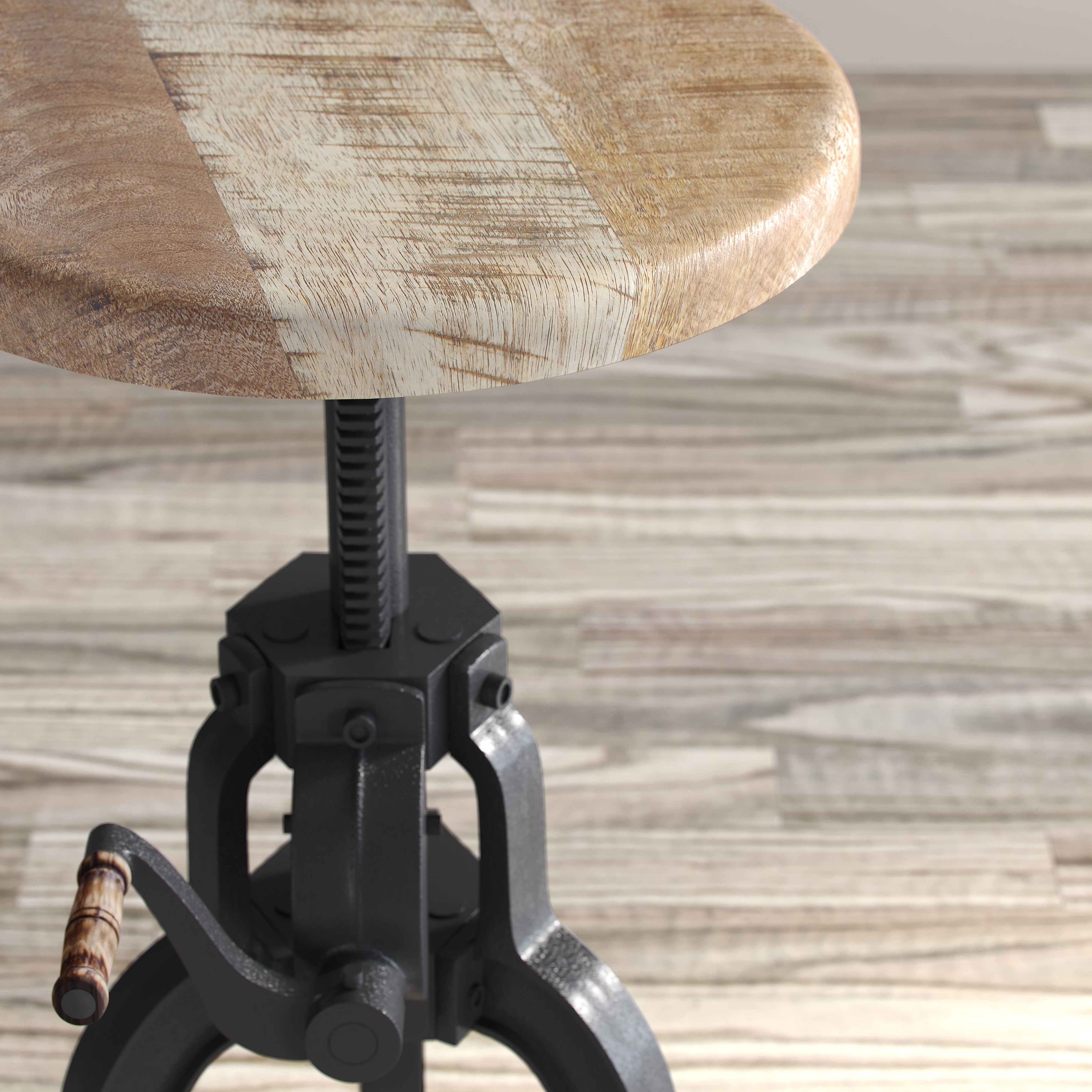 Jofran Global Archive Carter Cast Iron Crank Table