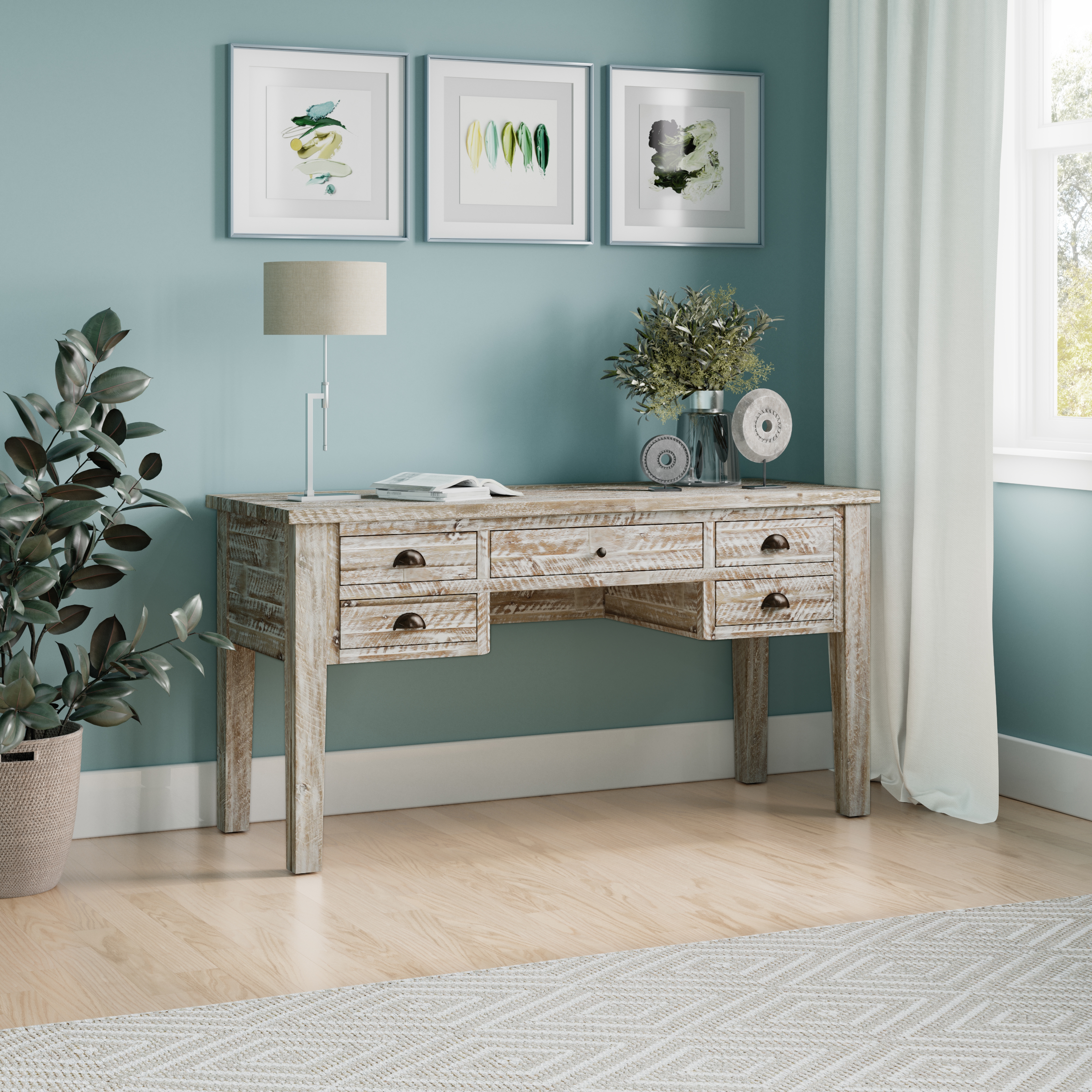 Jofran Artisan's Craft 5-Drawer Desk