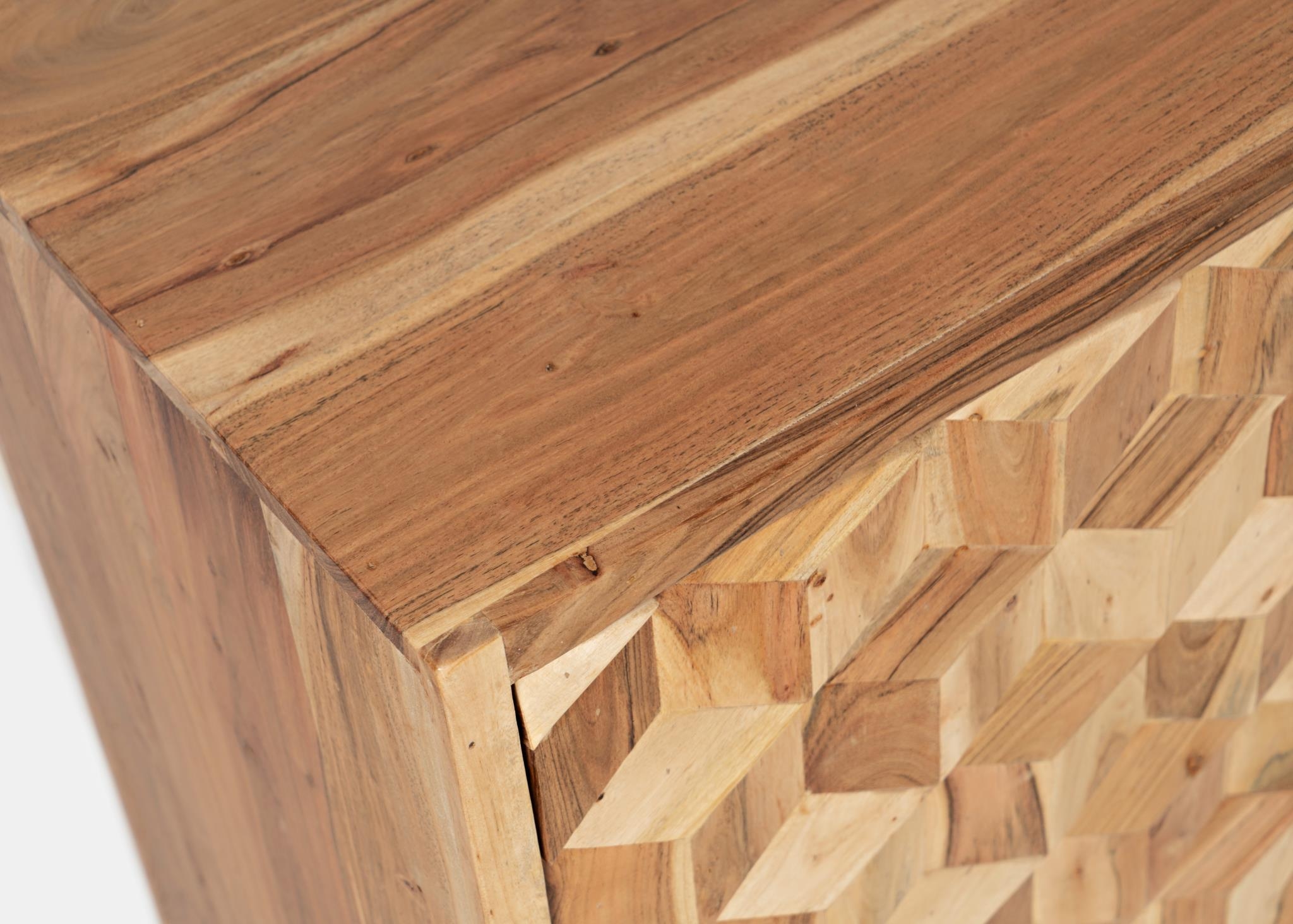 Jofran Geometrix 3-Door Accent Cabinet