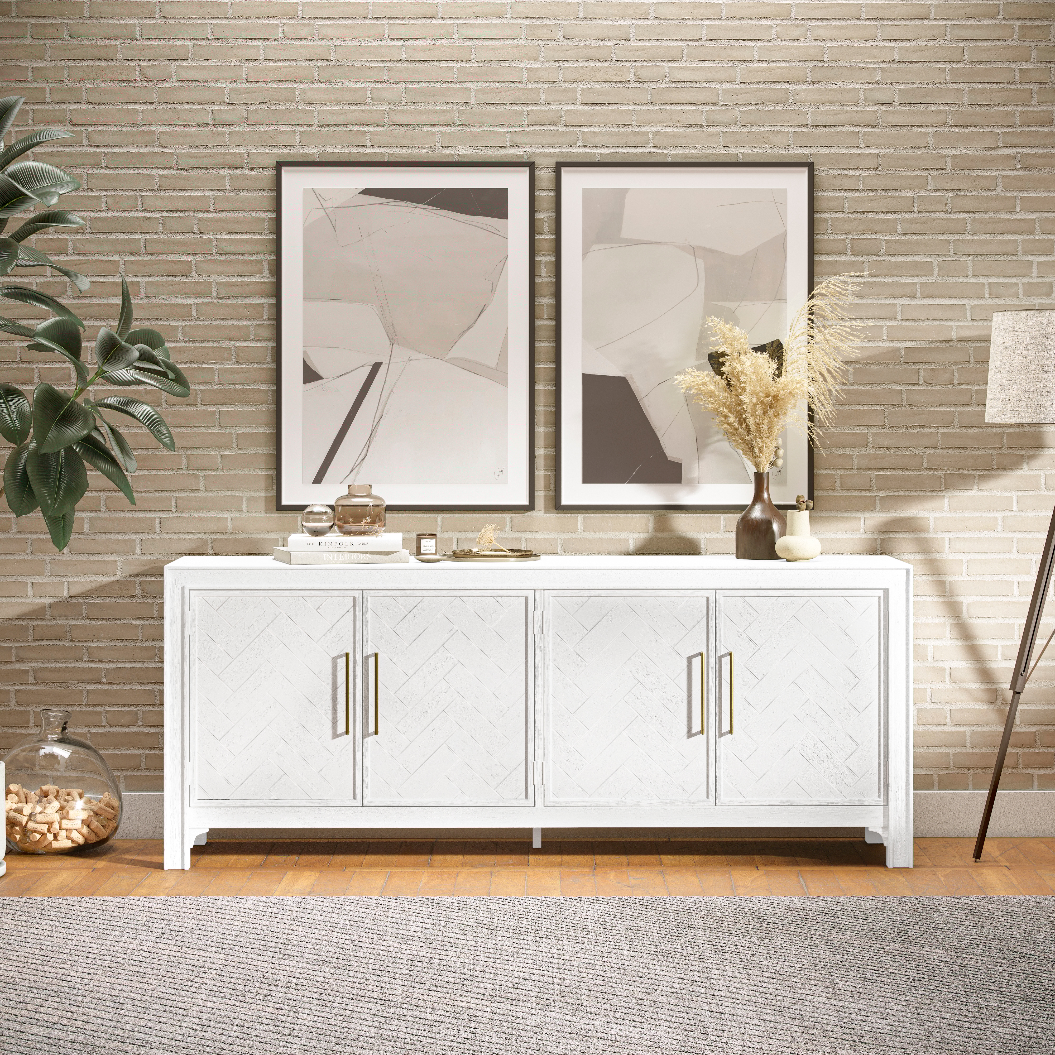Jofran Gramercy 4 Door Accent Cabinet