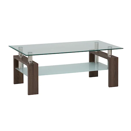 Contemporary Rectangular Cocktail Table