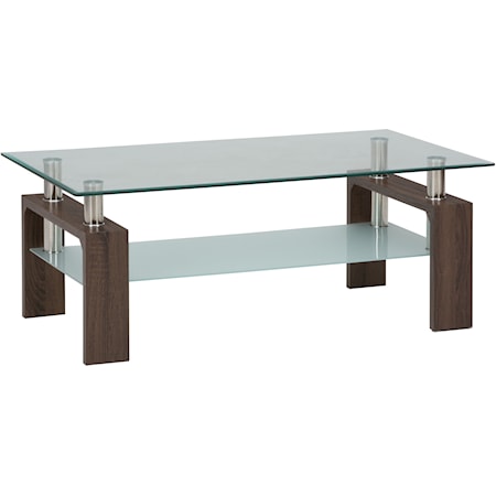 Contemporary Rectangular Cocktail Table