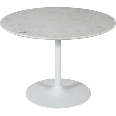 Rowan 42" Round Marble Table - White